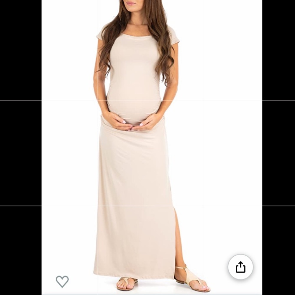 Mother Bee Maternity Short Sleeve Bodycon Dress